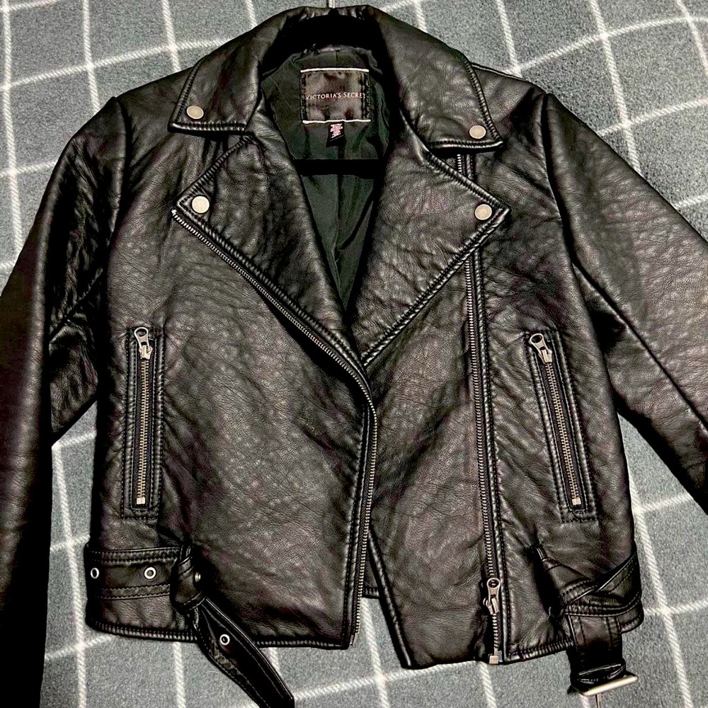 Brand Victoria secret faux leather jacket xs